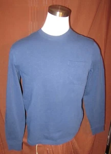 J.Crew Knit Goods Mens Sweatshirt, Navy Blue, 100% Cotton, Size S, New - Picture 1 of 8