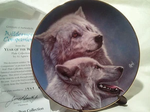 The Hamilton Collectors Plate ~ "Wilderness Companions"  - By Al Agnew  LT# - Bild 1 von 6