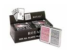 100% Royal All Plastic Big Number Poker Bridge Playing Cards 6 Double Decks