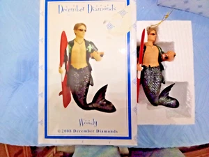 December Diamonds 2008 WOODY Merman Man Ornament Christmas retired gay - Picture 1 of 1