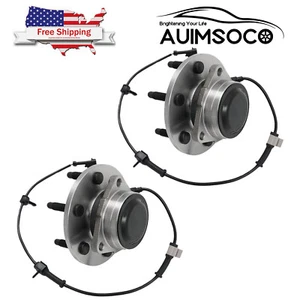 Front Wheel Hub and Bearing Assemblies Combo For Chevy Express 2500 2003-2005 - Foto 1 di 16