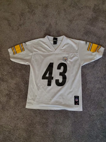 Troy Polamalu Pittsburgh Steelers Jersey Youth Large Reebok NFL Cover