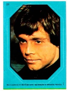 Adesivo Luke Skywalker 1983 Topps Il Ritorno dello Jedi Serie 1 # 21 B (ex-mt)  - Foto 1 di 2