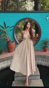 Eco Chic Dress | Full Free Size For Effortless Style #bohemian #festival #beach - Picture 1 of 5