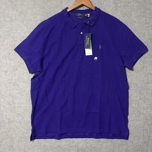 Polo Ralph Lauren Core Replen Men's Size 2XL Purple Short Sleeve Shirt Slim Fit - Picture 1 of 9