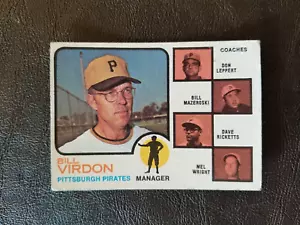 BIL VIRDON 1973 TOPPS BASEBALL KARTE #517 PITTSBURGH PIRATES - Bild 1 von 2