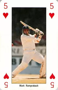 Tarjeta de la Copa Mundial de Cricket ICC 1999 Inglaterra Hombres ODI - Mark Ramprakash - Imagen 1 de 3