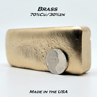 Brass Ingots 70Cu/30Zn - Hand Poured 1lb (454g) Minimum Weight