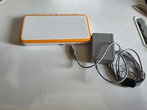 Nintendo 2DS XL White and Orange - With Charger - Working - Picture 1 of 8