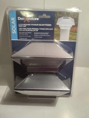 Deckorators 207882 Post Cap luz solar paquete de 2   Foto 1 de 4
