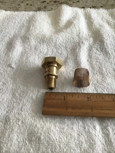 Zenith Up Draft Chris Craft Carburetor Model M series inlet Fuel Nut with Screen - Picture 1 of 3