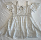 My Michelle Girls Top Lace Tassel Bow White Size 7