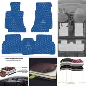 For Mercedes Benz Models 1995-2023 Car Floor Mats Carpets Luxury Leather Rugs - Picture 1 of 33