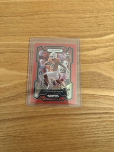 2024 Panini Prizm DP Ja'tavion Sanders Red Prizm RC 149/299 Texas Rookie - Picture 1 of 2