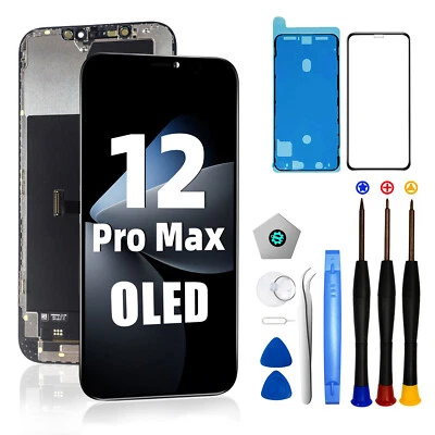 LMQ OLED Set Für iPhone 12 Pro Max Display Retina Bildschirm 3D Touch HD Screen Kit