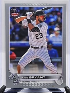 2022 TOPPS UK EDITION KRIS BRYANT #1/1 ONE OF ONE Rockies Cubs SSP PLATNIUM - Picture 1 of 3