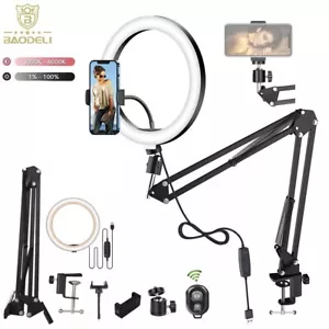12'' LED Selfie Ring Light with Tripod Stand & Cell Phone Holder Makeup Live - Picture 1 of 4