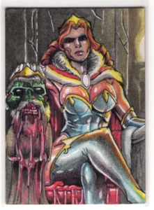 2025 EGS ART STUDIO GALZ N ZOMBIES Peterson Manzano 1/1 Sketch Card A - Picture 1 of 2