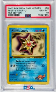 Pokemon Card Mysty's Staryu 90/132 1st Edition Gym Heroes 2000 PSA 10 👥POP 62 - Imagen 1 de 4