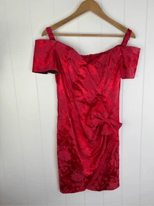 Vintage Petite Jazz Vintage Coquette Dress Bridgerton Red Size 6 California - Picture 1 of 7