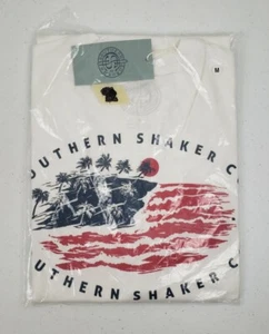 Southern Shaker Co T-Shirt Kurzarm Weiß Herren Größe M Neu - Bild 1 von 6