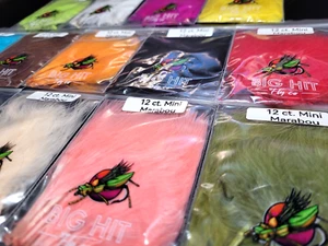 MINI MARABOU FEATHERS - SELECT - Fly Tying Feathers - 15 Colors - 12 pc. - NEW! - Picture 1 of 50
