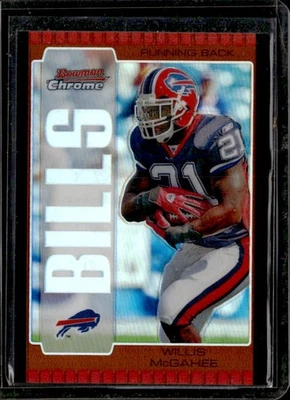 2005 Bowman Chrome #78 Willis McGahee Red Refractors - Image 1 of 2