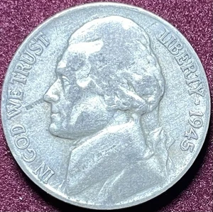 1945 P Jefferson “Pinocchio” silver Nickel lamination Obv Rev Error Both sides - Picture 1 of 4