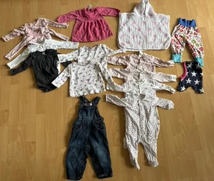 Baby Kleidung Set Mädchen 62 68 Body Pullover Kleid Hose Latzhose Strampler - Bild 1 von 9