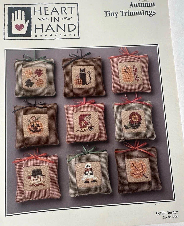 Heart In Hand “Autumn Tiny Trimmings” Cross Stitch Chart Only - Image 1 of 3