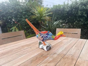 Talavera Roadrunner ist handgefertigte mexikanische Keramik Gartenkunst - Bild 1 von 13