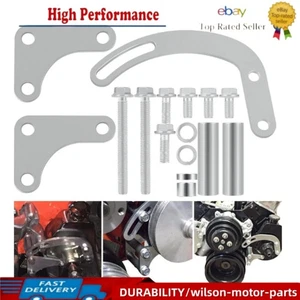 551522 SBC Power Steering Pump Bracket For Chevy 350 Small Block Long Water Pump - Picture 1 of 10