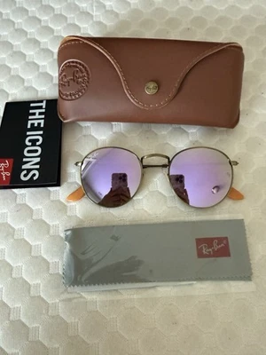 Ray-Ban Sonnenbrille rund lila 167/4k Größe 50mm - Bild 1 von 4