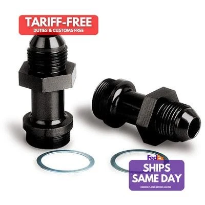 Moroso 65144, 2 Pack Black Aluminum Holley Fuel Inlet Fitting -8An Performance Foto 1 de 4