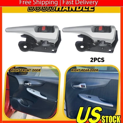 1x Puerta 2009-2013 Para Toyota Manija Corolla Delantera y Trasera Derecha Pasajero Interior Foto 1 de 4