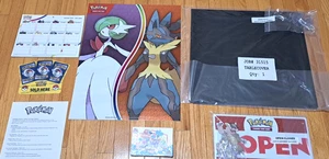 Pokemon Mega Evolution Series Marketing Kit-Tablecloth Poster Open/Closed Sign - Picture 1 of 2
