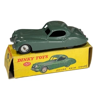 Vintage Dinky Toys 157 Jaguar XK120 Coupé Diecast Car England Boxed Collectible - Picture 1 of 7