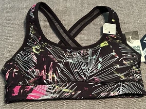 Reggiseno sportivo DSG Crossback coppe rimovibili supporto medio donna XS Hyper Tropic - Foto 1 di 6
