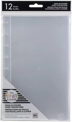 ME & MY BIG IDEAS Happy Planner Snap In Sticker Page Protector-12/Pkg