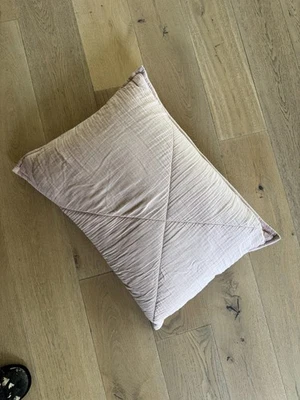 Crate and Barrel Supersoft Lilac Rose Organic Cotton Gauze Kids Twin Quilt - Image 1 of 4