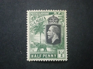 Gambia KGV 1925 1/2d black & deep green SG123 LMM - Bild 1 von 2
