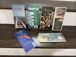 Lot: SE USA Reisekarten SEC Alabama Louisiana, Georgia - Bild 1 von 3