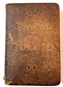 Antikes Robert Browning Gedichtbuch undatiert Python Leder gebunden London Unikat - Bild 1 von 23