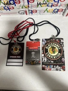 Chicago Blackhawks Crew Sponsor Convention Pass annuale 2008 2010 Hilton Chicago - Foto 1 di 8