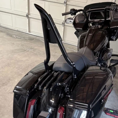 22"Passenger Backrest Sissy Bar For Harley CVO Road King Street Glide 2009-2022 - Image 1 of 4