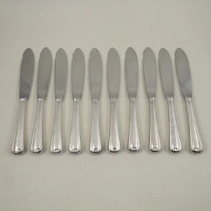CROMWELL by WORLD TABLEWARE Amsilco Set 10 Fish Knives Hotel Silver Silverplate - Picture 1 of 4