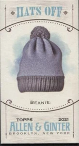 2021 Allen & Ginter Mini HATS OFF  - BEANIE - # MHO-13 - Picture 1 of 1