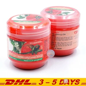 Carebeau Spa Lightening Tomato Salt Scrub , Body Scrub Jumbo Size 700g pack of 2 - Picture 1 of 4