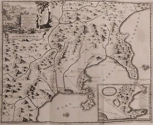 1723 Peter Van der Aa Mappa Chorographia Campaniae Felicis Napoli Campania - Foto 1 di 9
