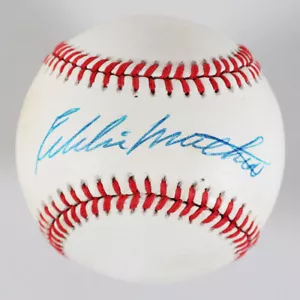 Eddie Mathews Signed Baseball Braves - COA JSA - Picture 1 of 7